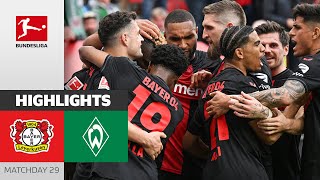 Wirtz Hattrick amp Bundesliga Champions 2024  Bayer 04 Leverkusen  SV Werder Bremen 50  Highlights [upl. by Aetnahs121]