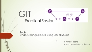 GIT QuickStart  11 Undo changes in GIT using Visual Studio [upl. by Adnomar886]