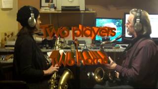 Orsi tenor vs Dolnet tenor sax  Two players two horns  jazz march [upl. by Reyotal]