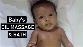 Baby Massage amp Bath  Baby Tel Malish  Indian Traditional Massage  ଶିଶୁ ମାଲିସ  W Duniya [upl. by Yllom]