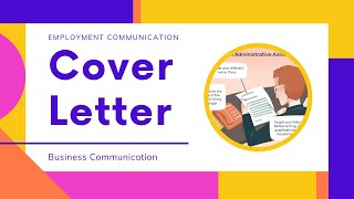 Cover Letter  Employment Communication  Business Communication [upl. by Bena]