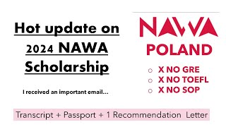 I received an important email from NAWA Scholarship 2024 [upl. by Grishilde]