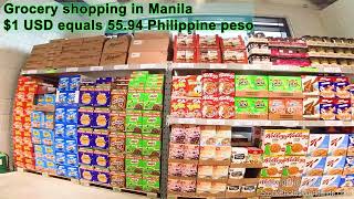 Food shopping Landers supermarket BGC Manila prices a short grocery shopping trip to Landers Uptown [upl. by Notsuh]