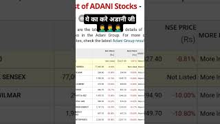 Adani stocks lower circuit [upl. by Ricoriki]