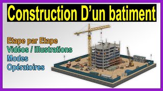 Les étapes et modes opératoires de construction dun bâtiment en Béton armé [upl. by Ilime]