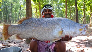 19 kg wait vetki fish curry  Sahi vetki fish recipe cooking for village people  villfood Kitchen [upl. by Vikki357]