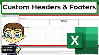 Create Custom Headers and Footers in Excel [upl. by Hgielar214]