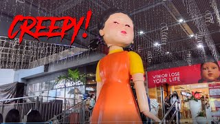 SQUID GAME NETFLIX  RED LIGHT GREEN LIGHT GIANT DOLL  ROBINSONS GALLERIA PHILIPPINES  Valerie Tan [upl. by Avihs]