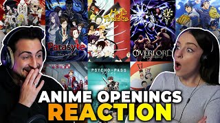 We reacted to 20 ANIME OPENINGS and ranked ALL OF THEM [upl. by Riha]