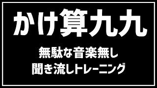 【1から9の段】かけ算九九をおぼえよう！／無駄な音楽なし／子どもの練習用にどうぞ [upl. by Emixam825]