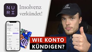 Nuri ex Bitwala Konto löschen ✅ In 3 Schritten das Girokonto kündigen  wohin wechseln [upl. by Edwyna]