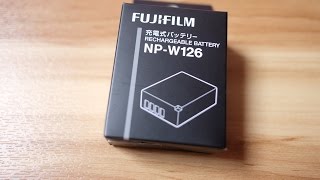 Fujifilm NPW126 Rechargeable Battery Unboxing [upl. by Joellyn]