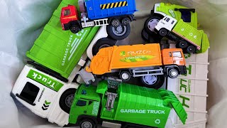 A lot of garbage truck toys into a box [upl. by Aehsal]