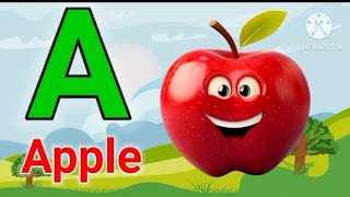 ABCD a to z ABCD a for apple bfor ball cfor cat dfor dog English alfabet kids cartoon [upl. by Malissa]