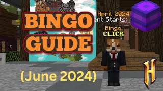 June 2024 BINGO GUIDE Hypixel Skyblock [upl. by Gilligan]