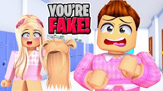 THE NEW GIRL AT SCHOOL IS FAKE IN ROBLOX BROOKHAVEN [upl. by Nathanson198]