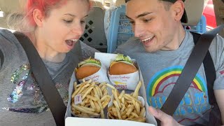 Eating In And Out Burger  Talking About Trisha Paytas [upl. by Odrareve]