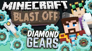 Minecraft Mods  Blast Off 60  DIAMOND GEARS [upl. by Anelhtac760]