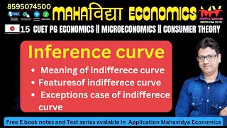 15 indifference curve meaning features and exceptions  ugcneteconomics  cuetpgeconomics [upl. by Enelehs]