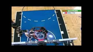 Magic Dwight Howard Elbow to 76ers Dalembert  High Quality [upl. by Akalam625]