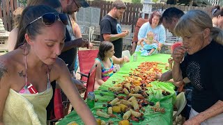 8th Annual Crawfish 🦞 Boil crawfishboil foodie bbq grilling summer cajun cajunfood [upl. by Nylsirhc]