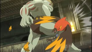 Pokemon Fletchinder vs Machoke [upl. by Aeriell767]