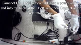 Complete DVR System Connection  CIB Security Inc [upl. by Roma27]