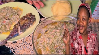 ELUBU RECETTE POINTENOIRNZOMBO ET POISSON AVEC BABY DONDJA [upl. by Silenay511]