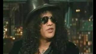 Slash Talks About Axl Rose  David Letterman Show [upl. by Tuorah]