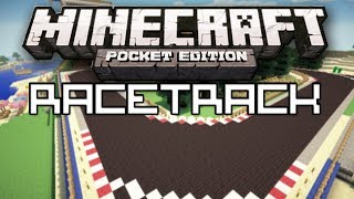 Cool Racetrack  Minecraft Pocket Edition Map [upl. by Germayne]