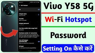 vivo y58 hotspot password change kaise kare  hotspot name change kaise kare [upl. by Atsev]