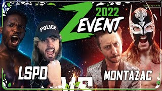 ZEVENT 2022  Match de catch  Michael amp Kuro VS Fab amp Aigle Blanc le choc des titans [upl. by Eibber540]