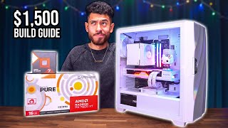 BEST 1500 Gaming PC Build Guide  RX 7800 XT Ryzen 7 7800X3D w Benchmarks [upl. by Milicent]