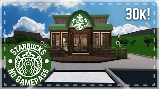 No Gamepass Mini Starbucks ☕  30k  Speedbuild amp Tour  Roblox Bloxburg  Tapioca [upl. by Melania431]