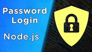 Build Nodejs User Authentication  Password Login [upl. by Erbes]