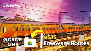 DOWNLOAD INDIAN MSTS FREEWARE ROUTES PART2  ONE LINK  HOW TO INSTALL INDIAN ROUTES IN MSTS [upl. by Wamsley]