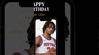 Happy Birthday to New York Knicks center Jericho Sims knicks nba basketballplayer basketball [upl. by Sonja]