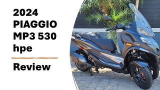 2024 Piaggio MP3 530 Exclusive Review [upl. by Niahs]