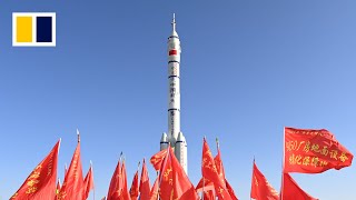 WATCH LIVE Shenzhou19 space launch [upl. by Ydnat]