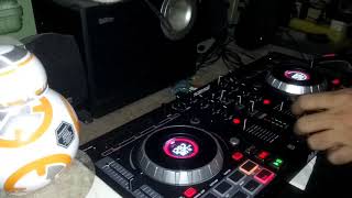 Numark Mixtrack Platinum practice old school scratching [upl. by Karlie]