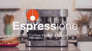 Quick Start  Espressione Combination Espresso Machine amp 10 Cup Drip Coffee Maker EM1040I [upl. by Llewon]