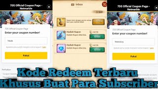 Cara Pakai Kode Redeem Terbaru  7DS GRAND CROSS [upl. by Yelsnia]