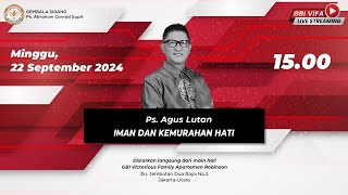 Ibadah Live Streaming GBI VIFA  Ps Agus Lutan  AptRobinson  22 September 2024 [upl. by Eive]