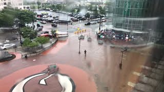 Missy Elliott fans LIVE in rain Outside Prudential Center [upl. by Mohammad]