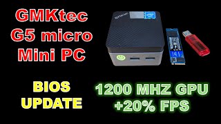 GMKTec G5 BIOS Update 1200MHz GPU [upl. by Enihpled]