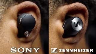 Sony WF1000XM4 VS Sennheiser Momentum 2 Comparison  Microphone Samples Included [upl. by Carboni]