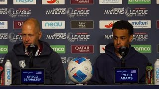 USMNT vs El Tri Gregg Berhalter Tyler Adams talk 2024 Concacaf Nations League Final  32324 [upl. by Karlow]