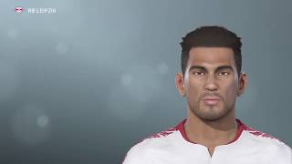 PES 2019 RB LEIPZIG created players face amp hair [upl. by Hansiain]