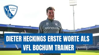 „Gibt viele Baustellen in Bochum“  Dieter Heckings erste Worte als neuer VfL Bochum Trainer [upl. by Emsmus]