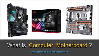 What Is Computer Motherboard   Beginners Guide To Motherboard Parts [upl. by Lamag278]